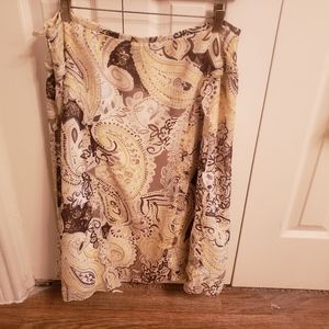Never worn Ellen Tracy silk skirt.